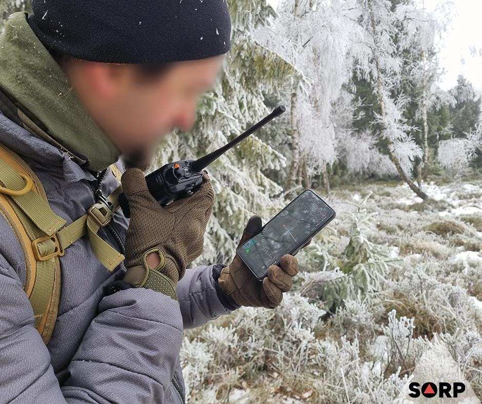 Pużakon 2026 - Uczestnik korzysta z aplikacji ATAK